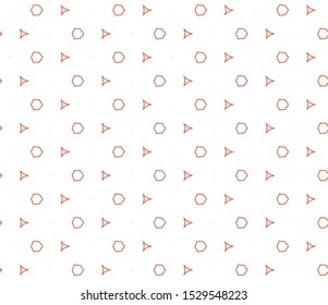 Seamless vector pattern in geometric ornamental style