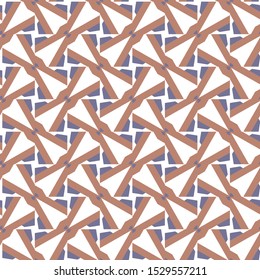 Seamless vector pattern in geometric ornamental style