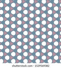 Seamless vector pattern in geometric ornamental style