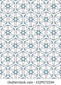 Seamless vector pattern in geometric ornamental style
