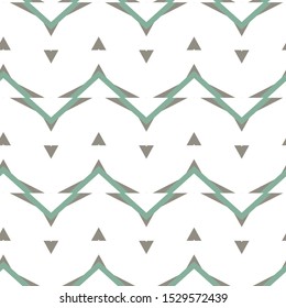 Seamless vector pattern in geometric ornamental style