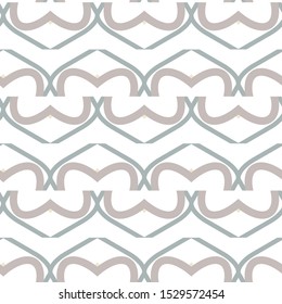 Seamless vector pattern in geometric ornamental style