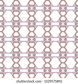 Seamless vector pattern in geometric ornamental style