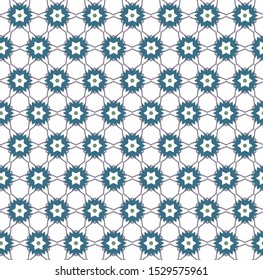 Seamless vector pattern in geometric ornamental style