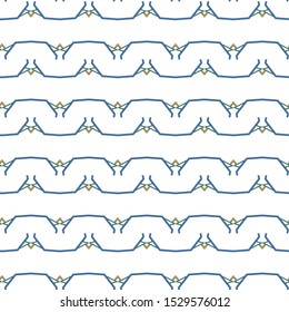 Seamless vector pattern in geometric ornamental style