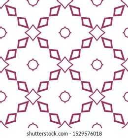 Seamless vector pattern in geometric ornamental style