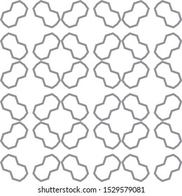 Seamless vector pattern in geometric ornamental style