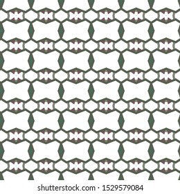 Seamless vector pattern in geometric ornamental style