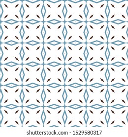 Seamless vector pattern in geometric ornamental style