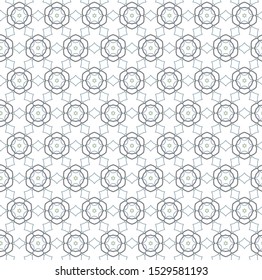 Seamless vector pattern in geometric ornamental style
