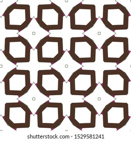 Seamless vector pattern in geometric ornamental style