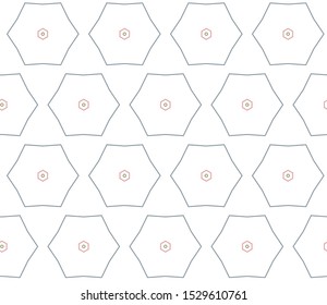 Seamless vector pattern in geometric ornamental style