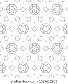 Seamless vector pattern in geometric ornamental style