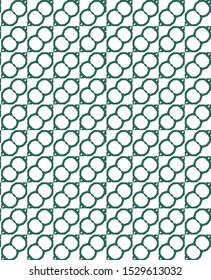 Seamless vector pattern in geometric ornamental style