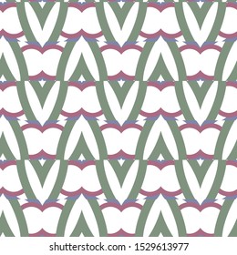 Seamless vector pattern in geometric ornamental style