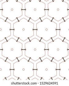 Seamless vector pattern in geometric ornamental style
