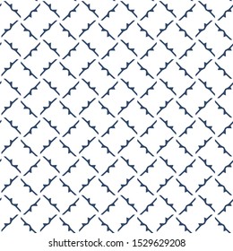 Seamless vector pattern in geometric ornamental style