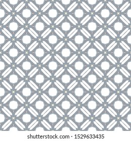 Seamless vector pattern in geometric ornamental style