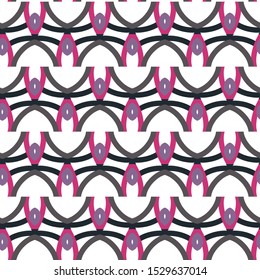 Seamless vector pattern in geometric ornamental style