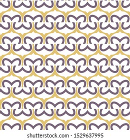 Seamless vector pattern in geometric ornamental style