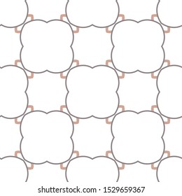 Seamless vector pattern in geometric ornamental style