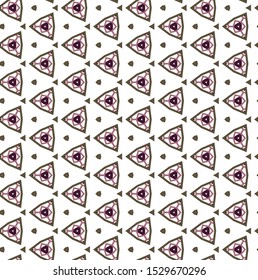 Seamless vector pattern in geometric ornamental style