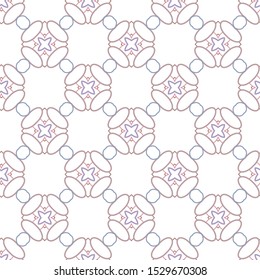 Seamless vector pattern in geometric ornamental style