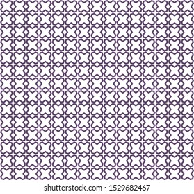 Seamless vector pattern in geometric ornamental style