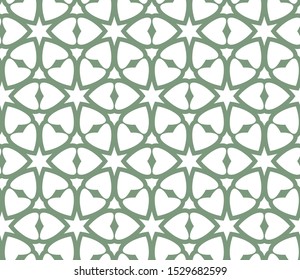 Seamless vector pattern in geometric ornamental style