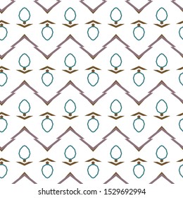 Seamless vector pattern in geometric ornamental style