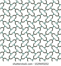Seamless vector pattern in geometric ornamental style