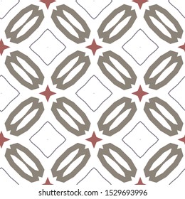 Seamless vector pattern in geometric ornamental style