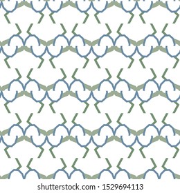 Seamless vector pattern in geometric ornamental style