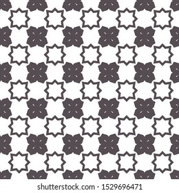 Seamless vector pattern in geometric ornamental style