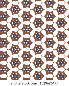 Seamless vector pattern in geometric ornamental style