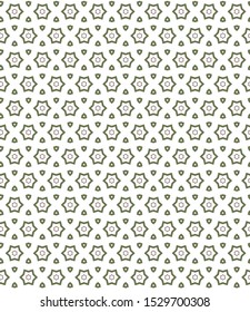 Seamless vector pattern in geometric ornamental style