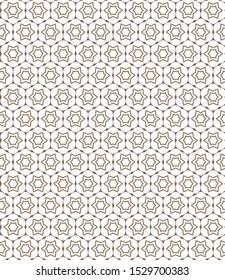 Seamless vector pattern in geometric ornamental style