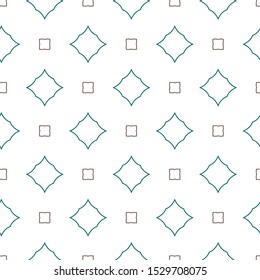 Seamless vector pattern in geometric ornamental style