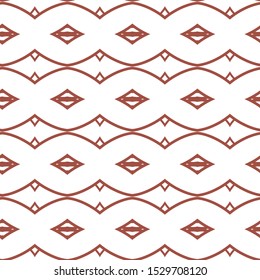 Seamless vector pattern in geometric ornamental style