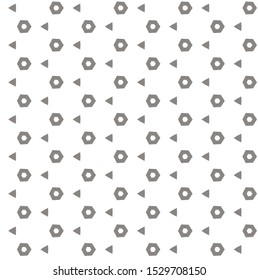 Seamless vector pattern in geometric ornamental style