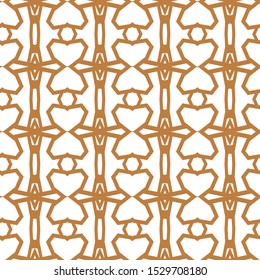 Seamless vector pattern in geometric ornamental style