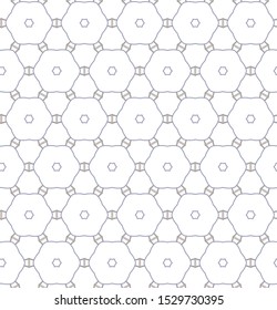 Seamless vector pattern in geometric ornamental style