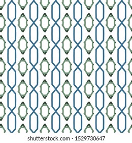 Seamless vector pattern in geometric ornamental style