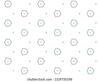 Seamless vector pattern in geometric ornamental style