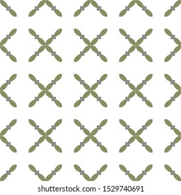 Seamless vector pattern in geometric ornamental style