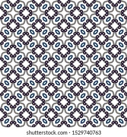 Seamless vector pattern in geometric ornamental style