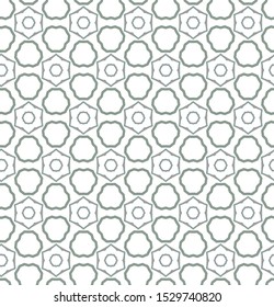 Seamless vector pattern in geometric ornamental style
