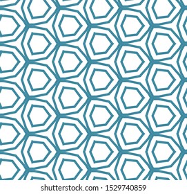 Seamless vector pattern in geometric ornamental style