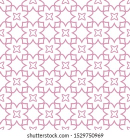 Seamless vector pattern in geometric ornamental style
