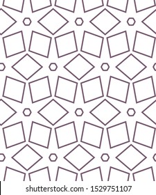 Seamless vector pattern in geometric ornamental style